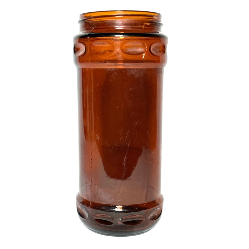 Vintage Amber glass jar from the Garden-Craft or Carnation Coffee-Mate‎